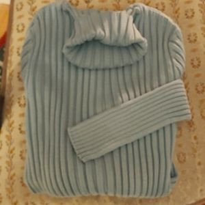 Sundance ribbed turtleneck, L, sage green